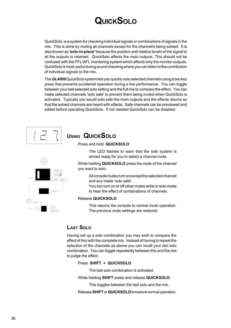 Uick | Allen&Heath GL4000 USER GUIDE User Manual | Page 37 / 54