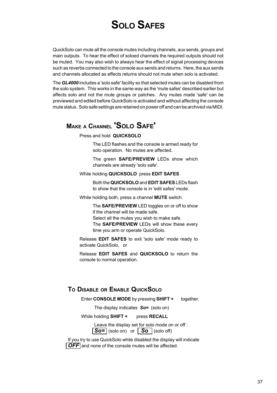 Afes | Allen&Heath GL4000 USER GUIDE User Manual | Page 38 / 54