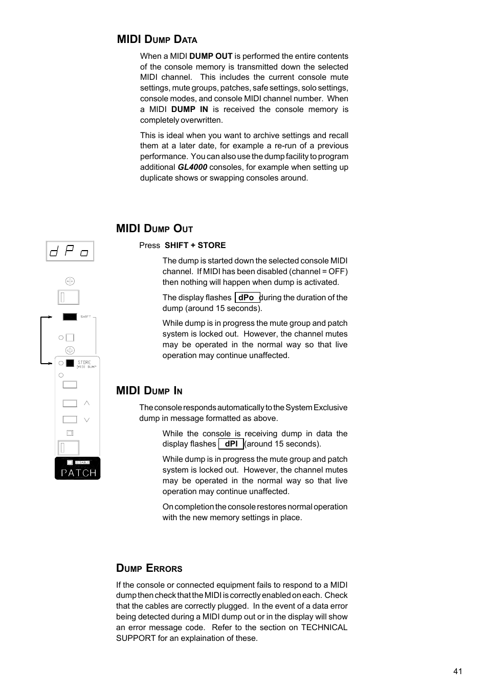 Midi d | Allen&Heath GL4000 USER GUIDE User Manual | Page 42 / 54