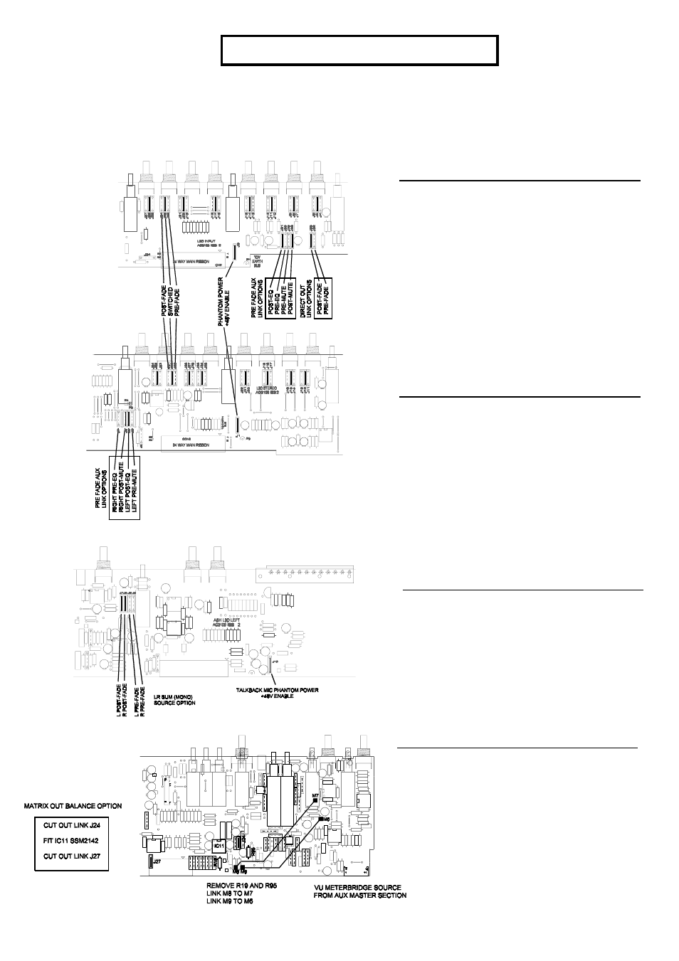 Internal link options, Mono input, Stereo input | Left, Group | Allen&Heath GL3300 User Manual | Page 19 / 20