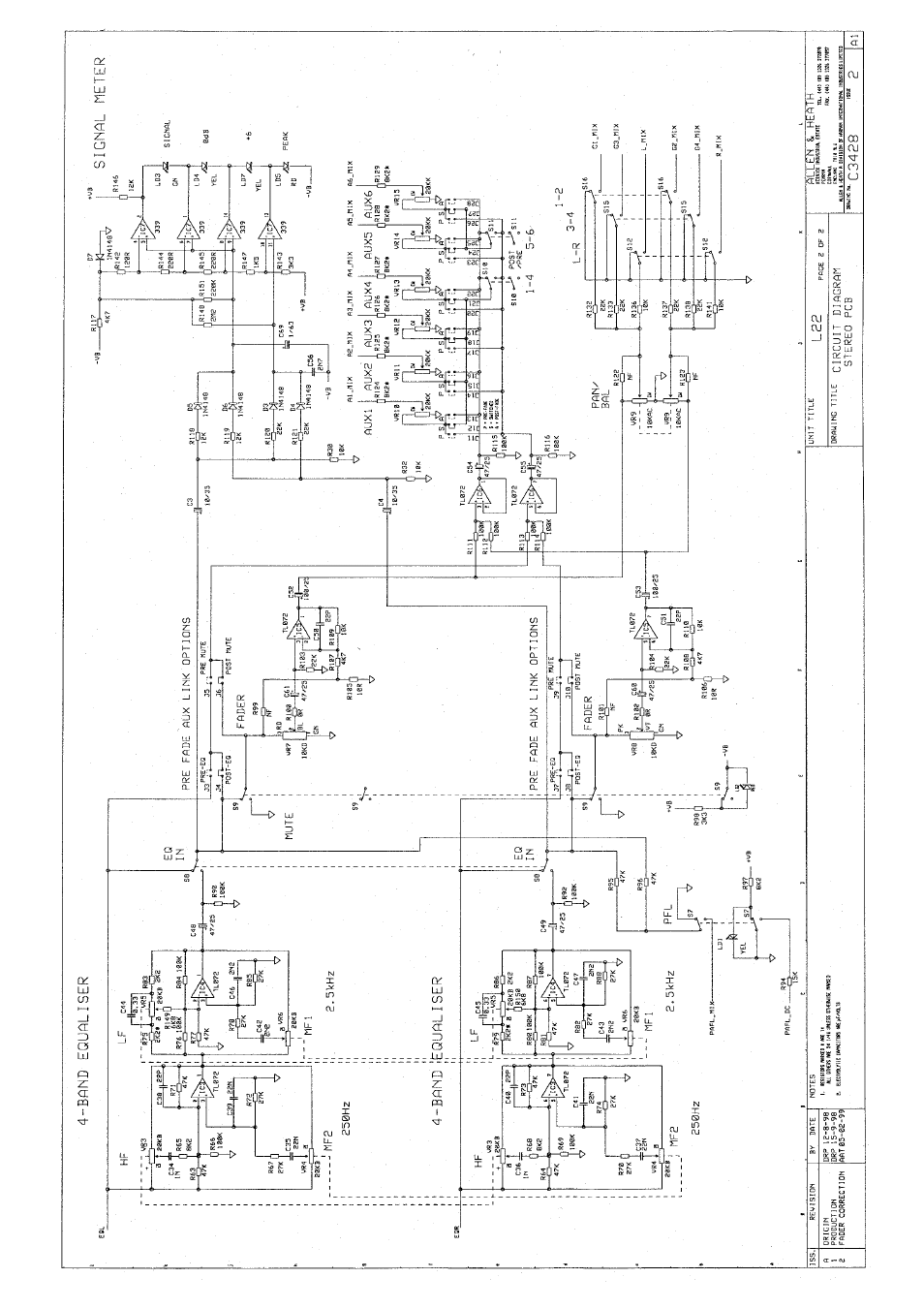 Allen&Heath GL2200 SERVICE MANUAL User Manual | Page 18 / 32