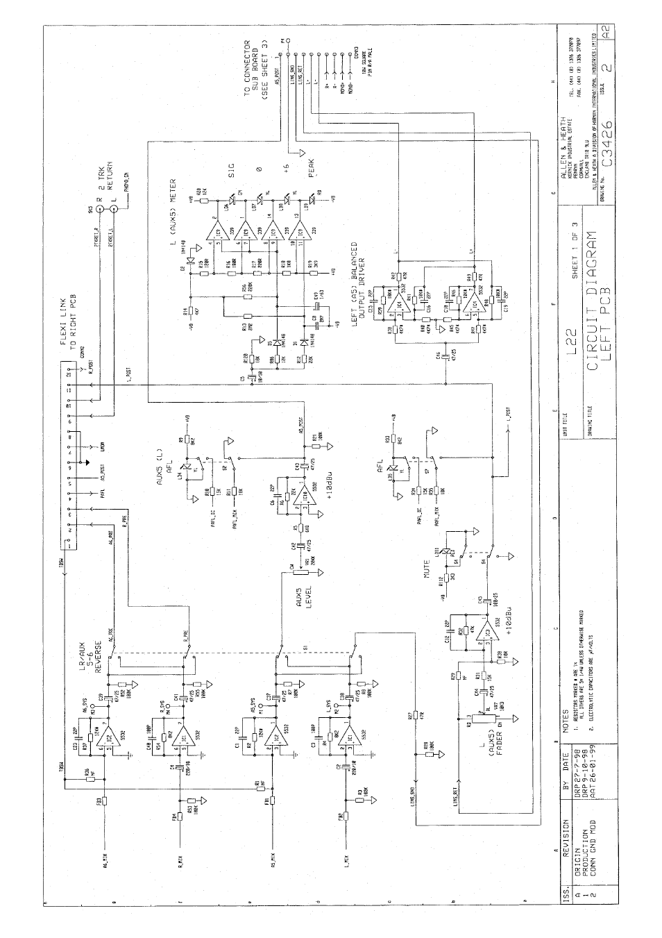 Allen&Heath GL2200 SERVICE MANUAL User Manual | Page 23 / 32