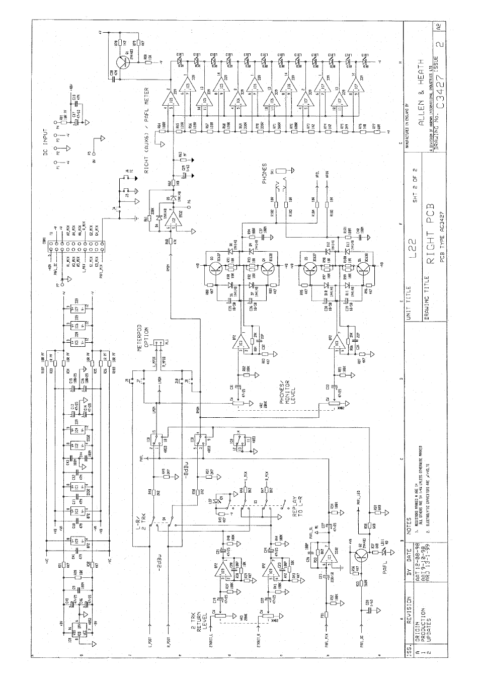 Allen&Heath GL2200 SERVICE MANUAL User Manual | Page 28 / 32