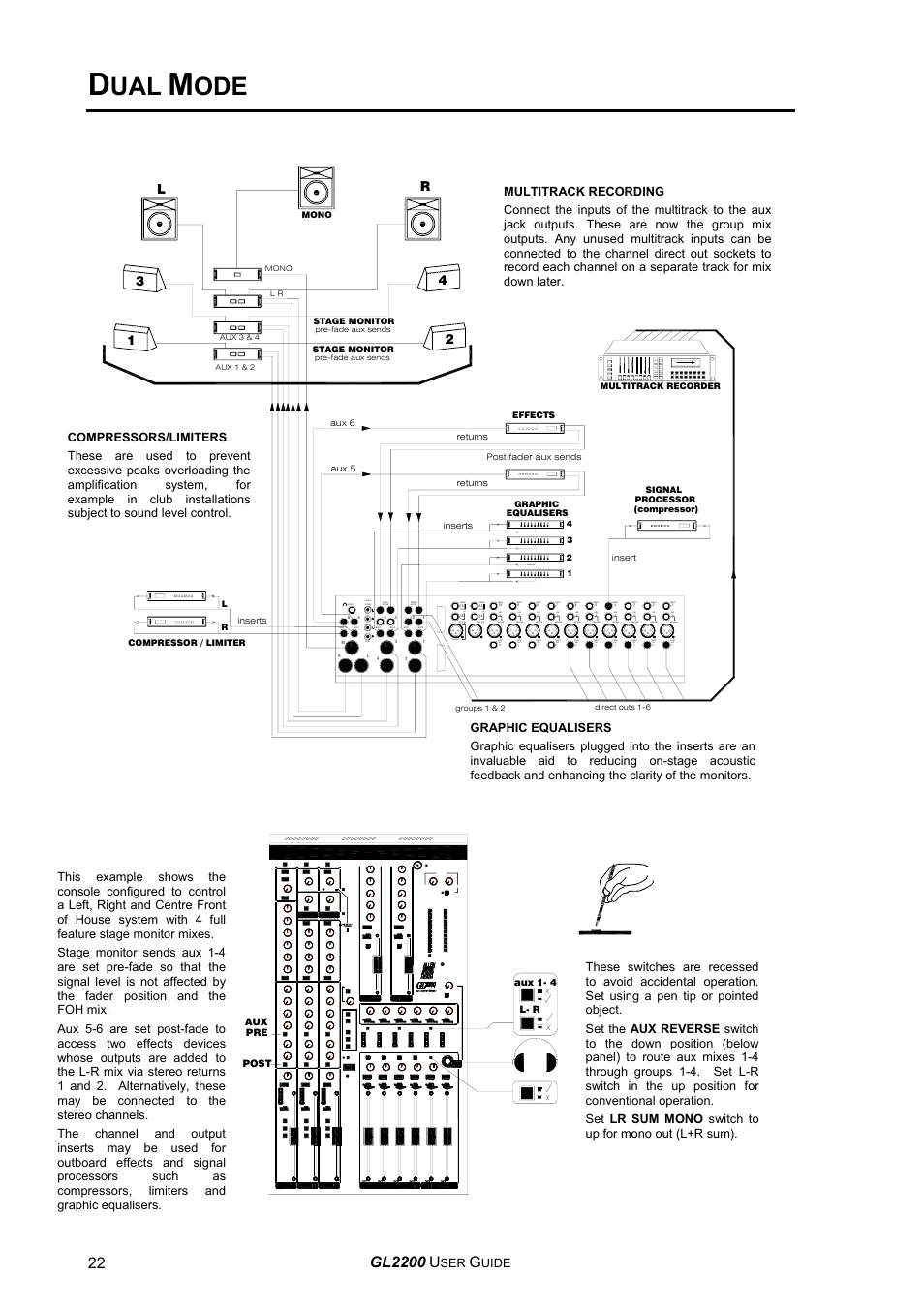 Gl2200 | Allen&Heath GL2200 USER GUIDE User Manual | Page 22 / 28
