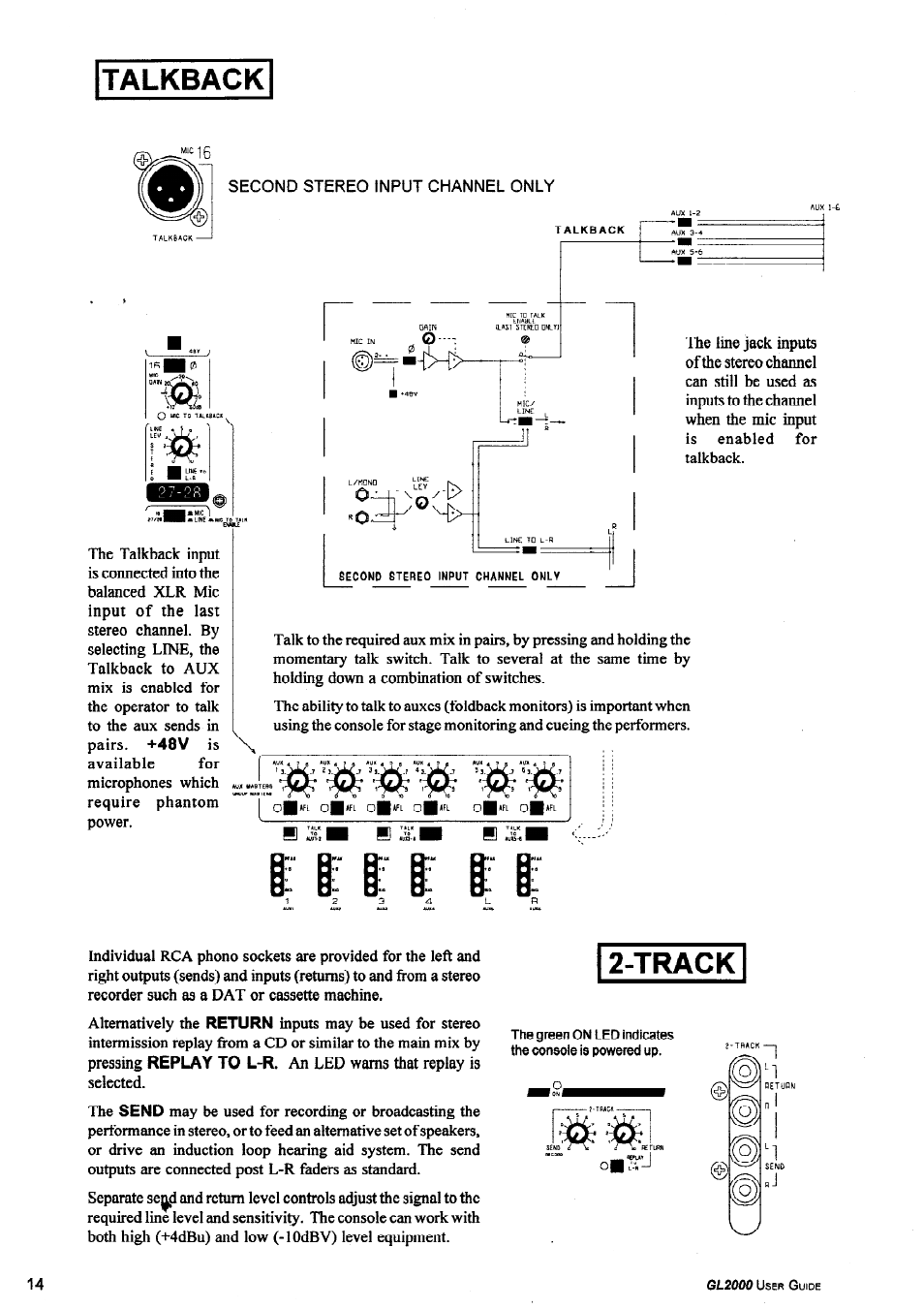 Allen&Heath GL2000 User Manual | Page 14 / 16