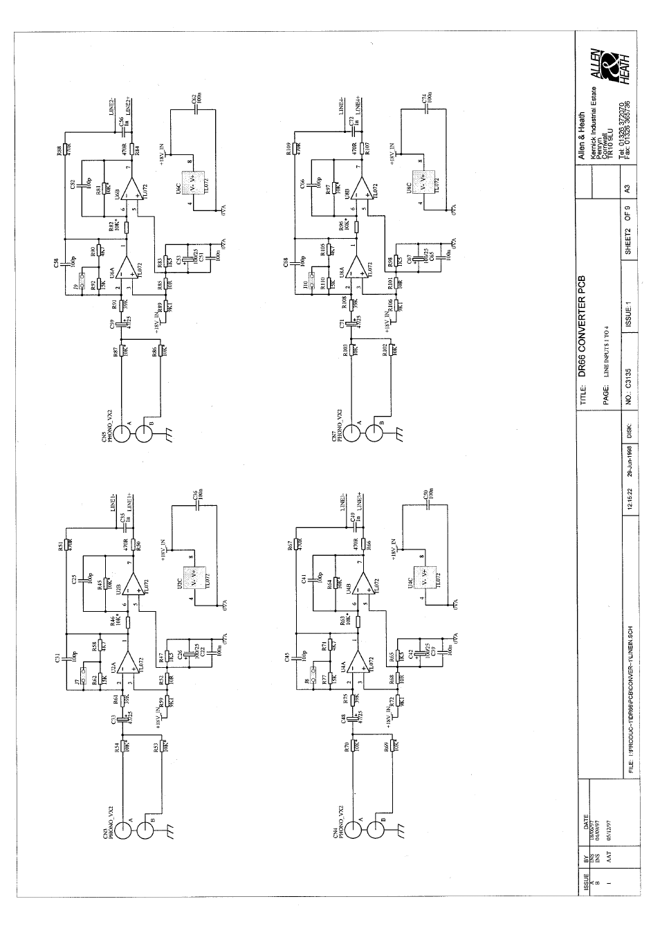 Allen&Heath DR66 SERVICE MANUAL User Manual | Page 15 / 28