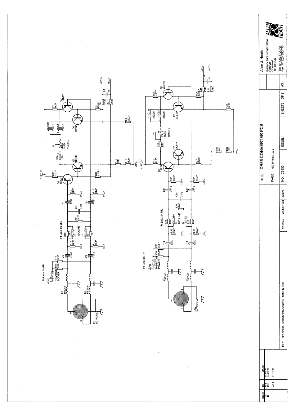 Allen&Heath DR66 SERVICE MANUAL User Manual | Page 16 / 28