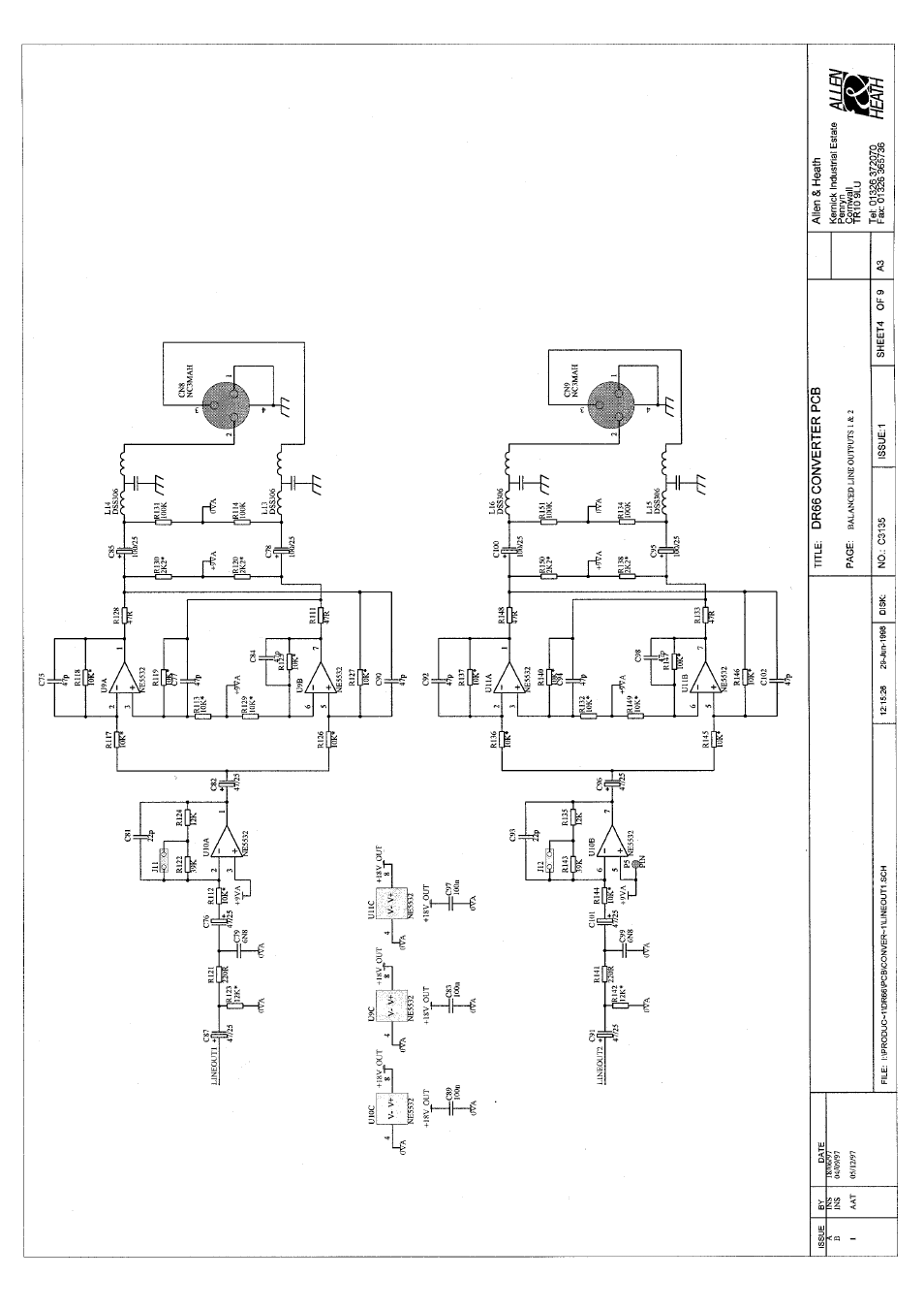 Allen&Heath DR66 SERVICE MANUAL User Manual | Page 17 / 28