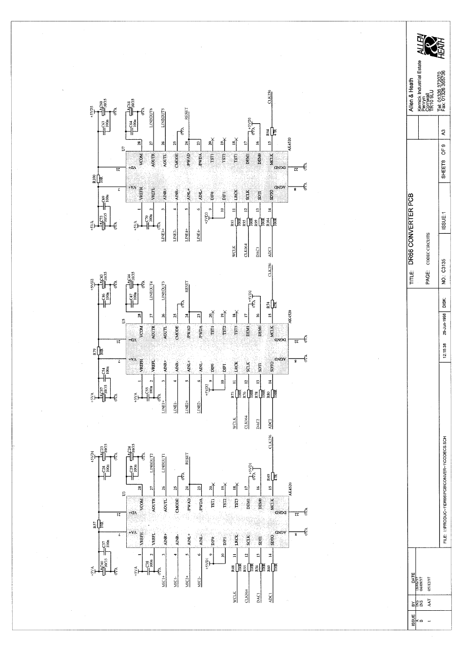 Allen&Heath DR66 SERVICE MANUAL User Manual | Page 21 / 28