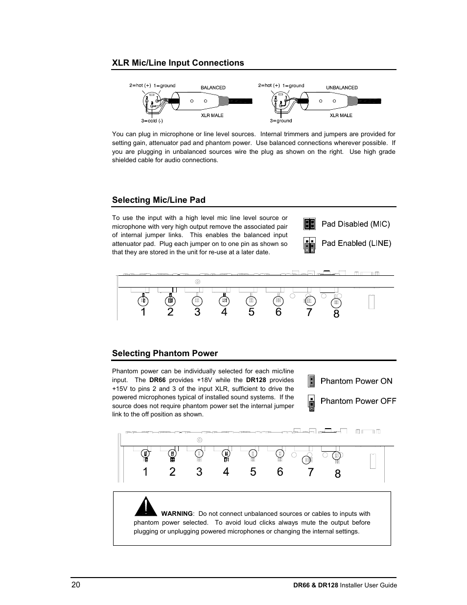 Allen&Heath DR66 USER GUIDE User Manual | Page 20 / 44