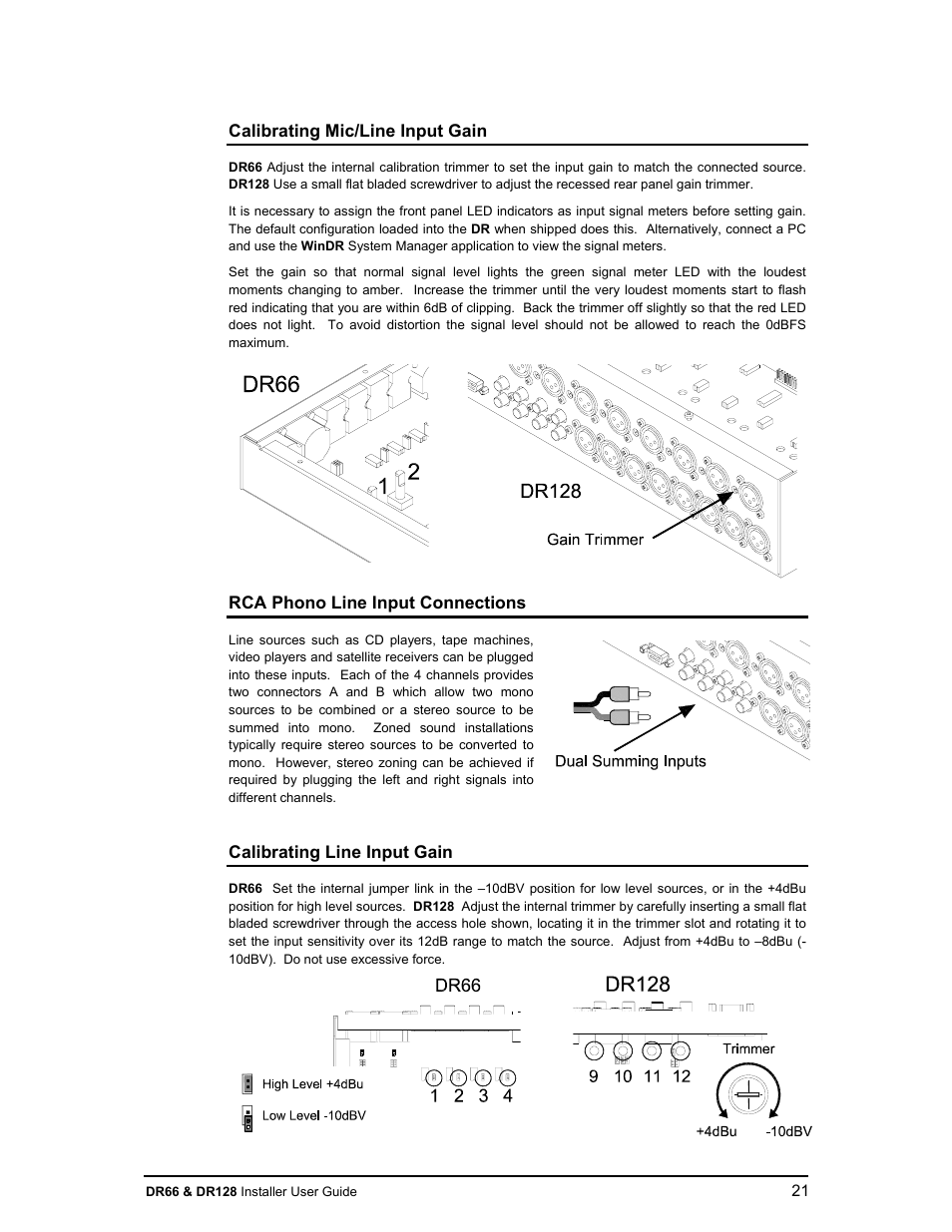 Allen&Heath DR66 USER GUIDE User Manual | Page 21 / 44