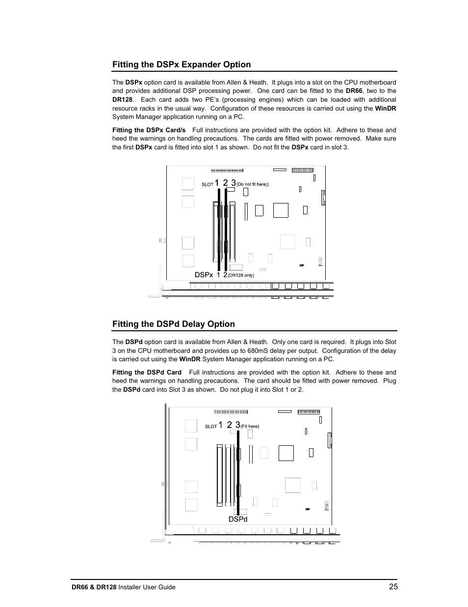 Allen&Heath DR66 USER GUIDE User Manual | Page 25 / 44
