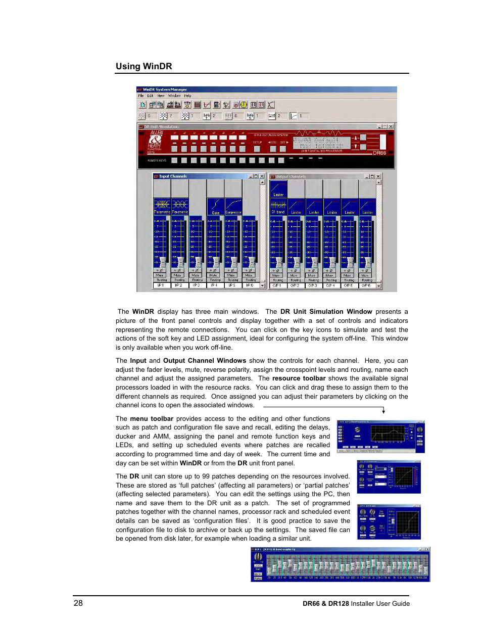 Allen&Heath DR66 USER GUIDE User Manual | Page 28 / 44