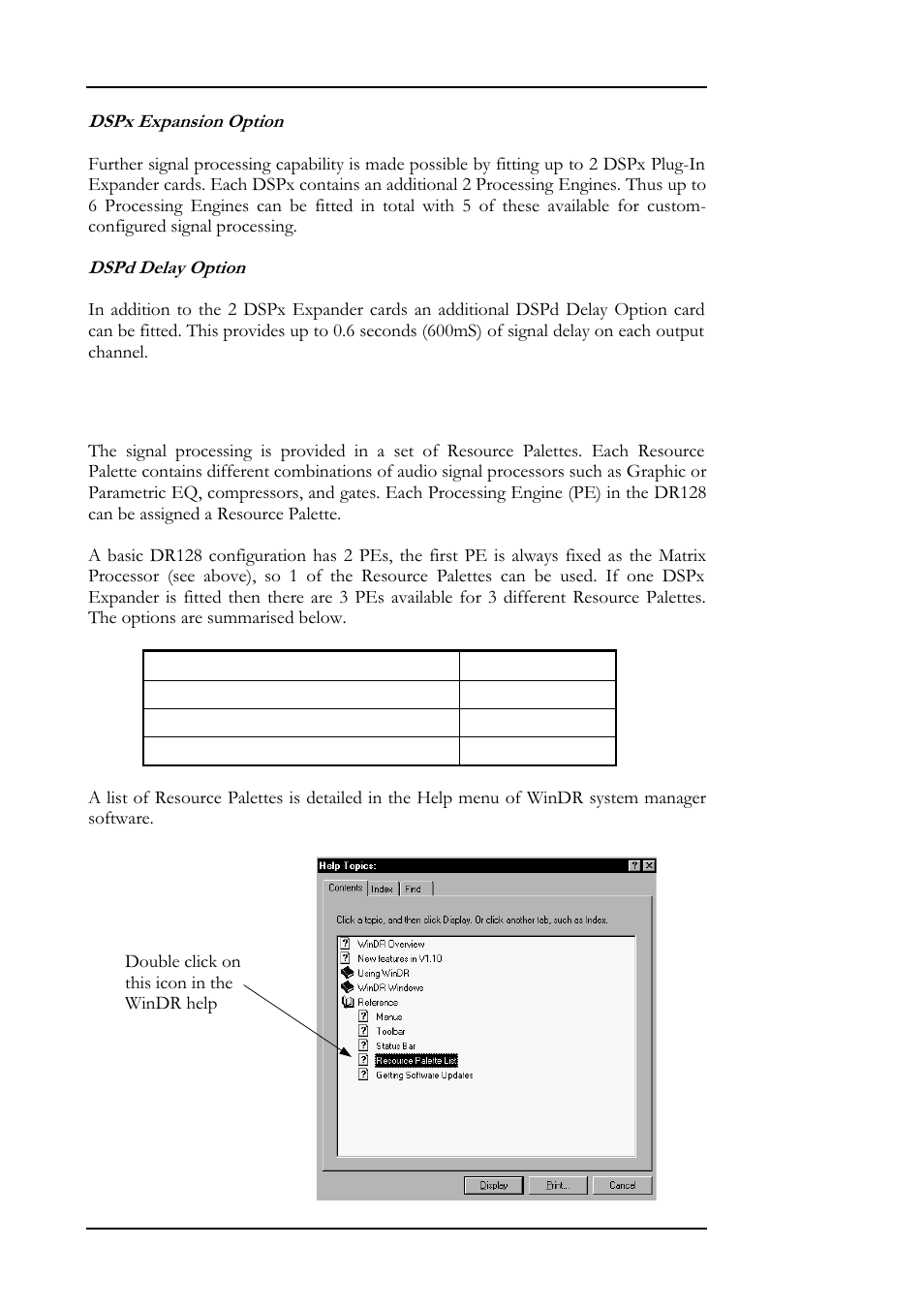 Resource palettes | Allen&Heath DR128 SERVICE MANUAL User Manual | Page 19 / 114