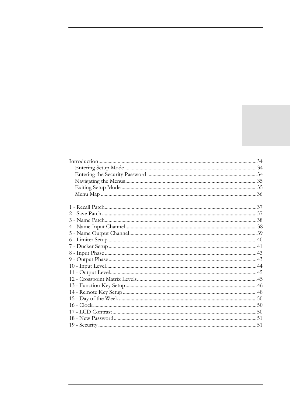 Setup menu | Allen&Heath DR128 SERVICE MANUAL User Manual | Page 40 / 114