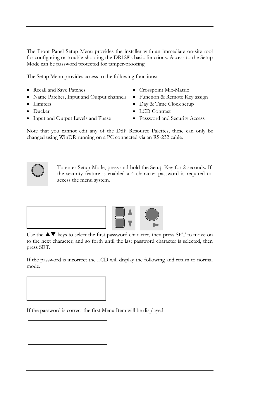 34 setup menu, Introduction | Allen&Heath DR128 SERVICE MANUAL User Manual | Page 41 / 114