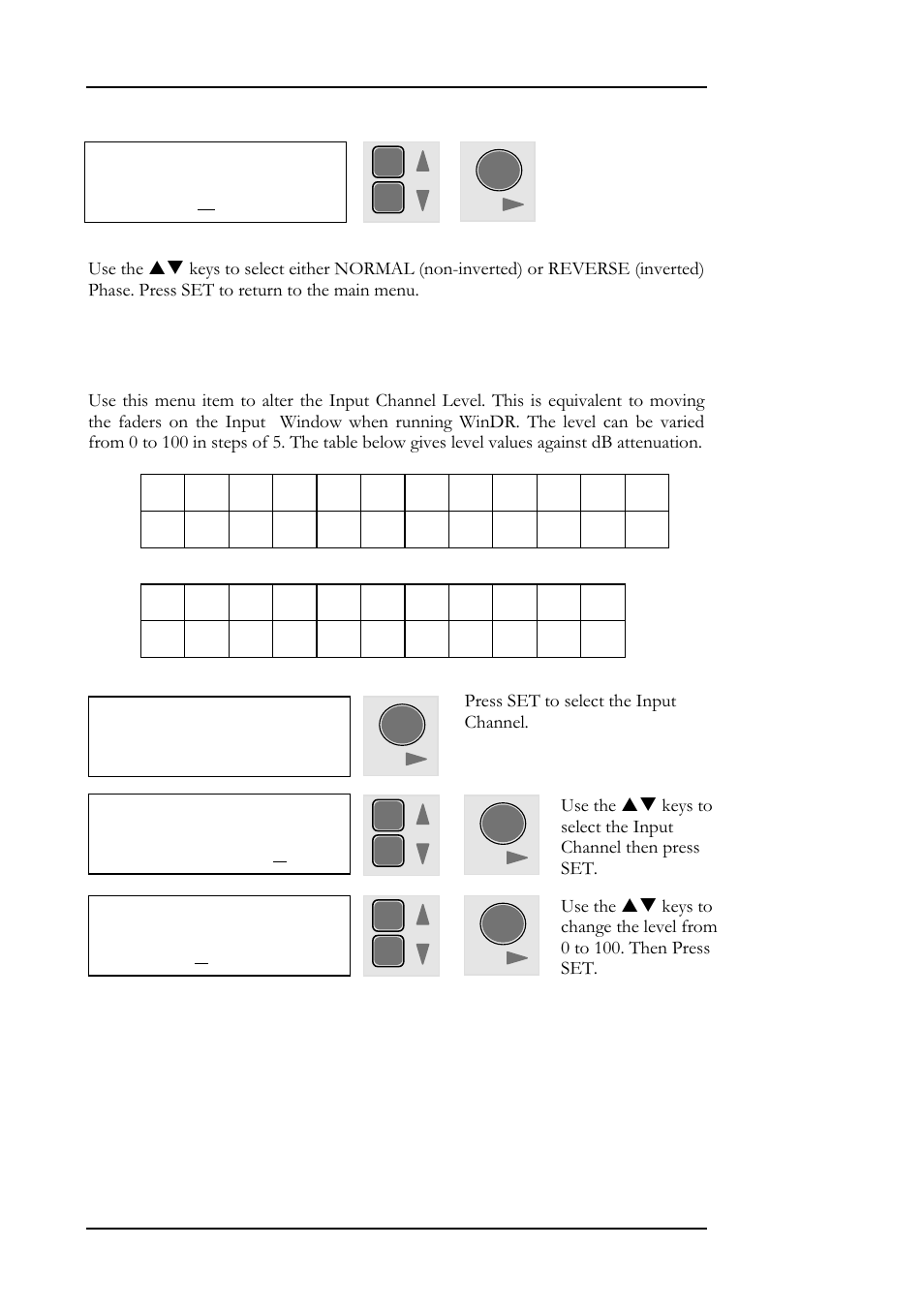 44 setup menu, 10 - input level | Allen&Heath DR128 SERVICE MANUAL User Manual | Page 51 / 114