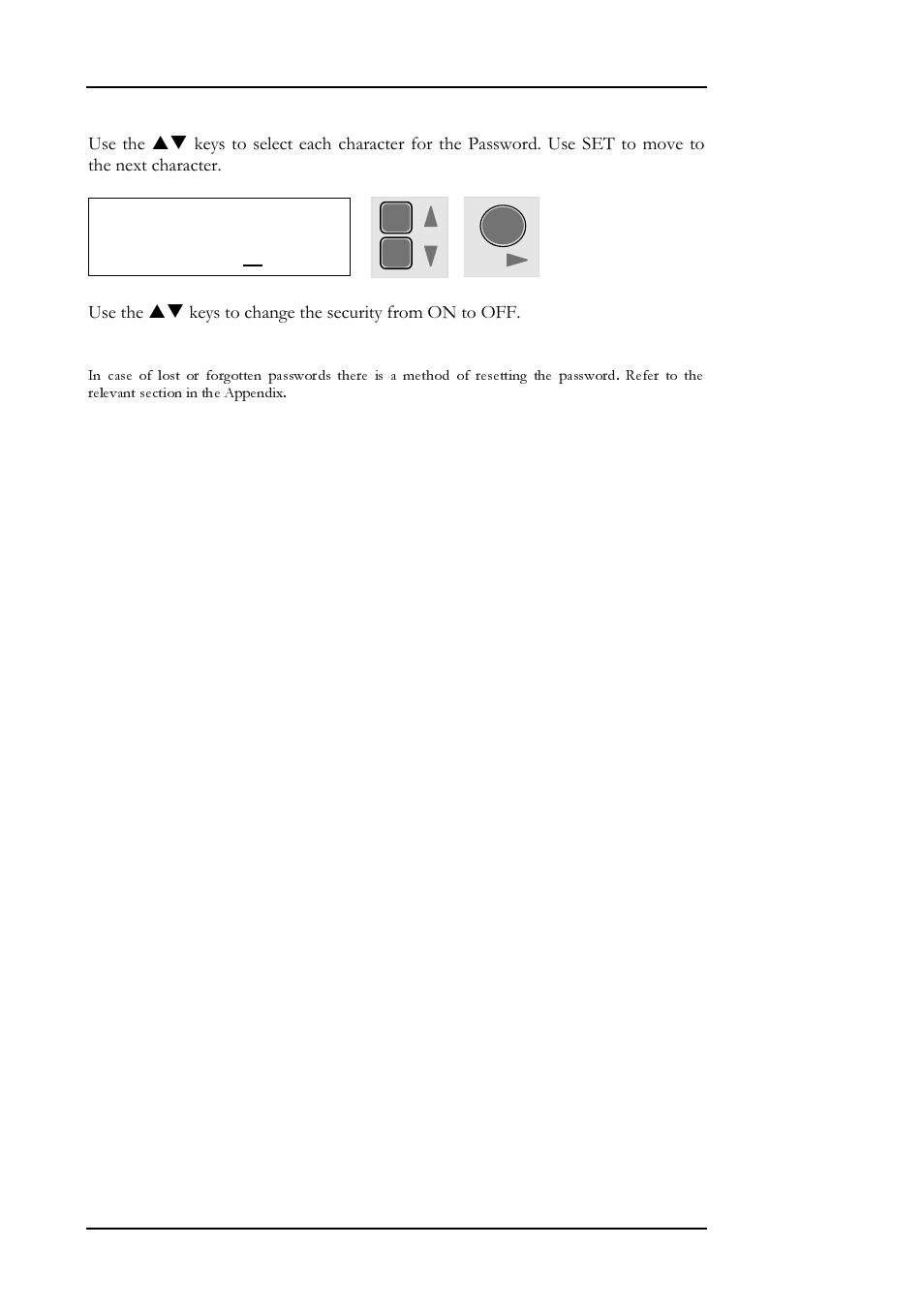 52 setup menu, 19 set security security: on | Allen&Heath DR128 USER GUIDE User Manual | Page 56 / 64