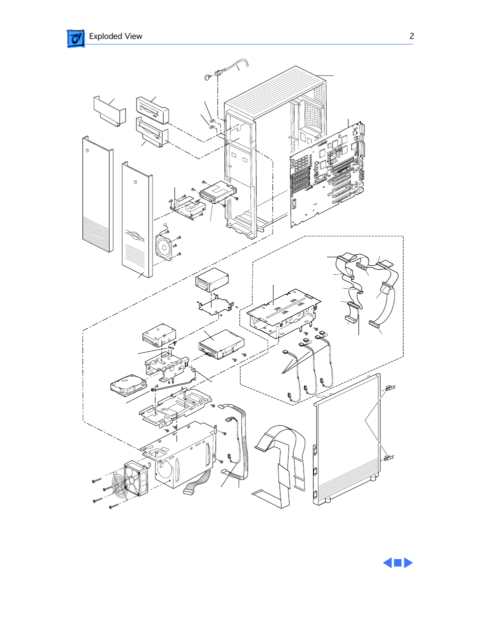 Exploded view | Apple Workgroup Server 9150 User Manual | Page 130 / 130