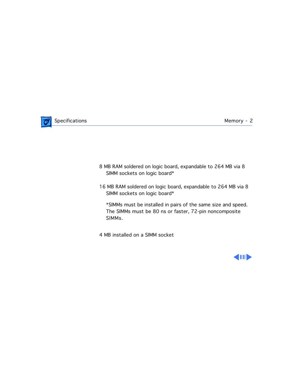 Memory | Apple Workgroup Server 9150 User Manual | Page 14 / 130