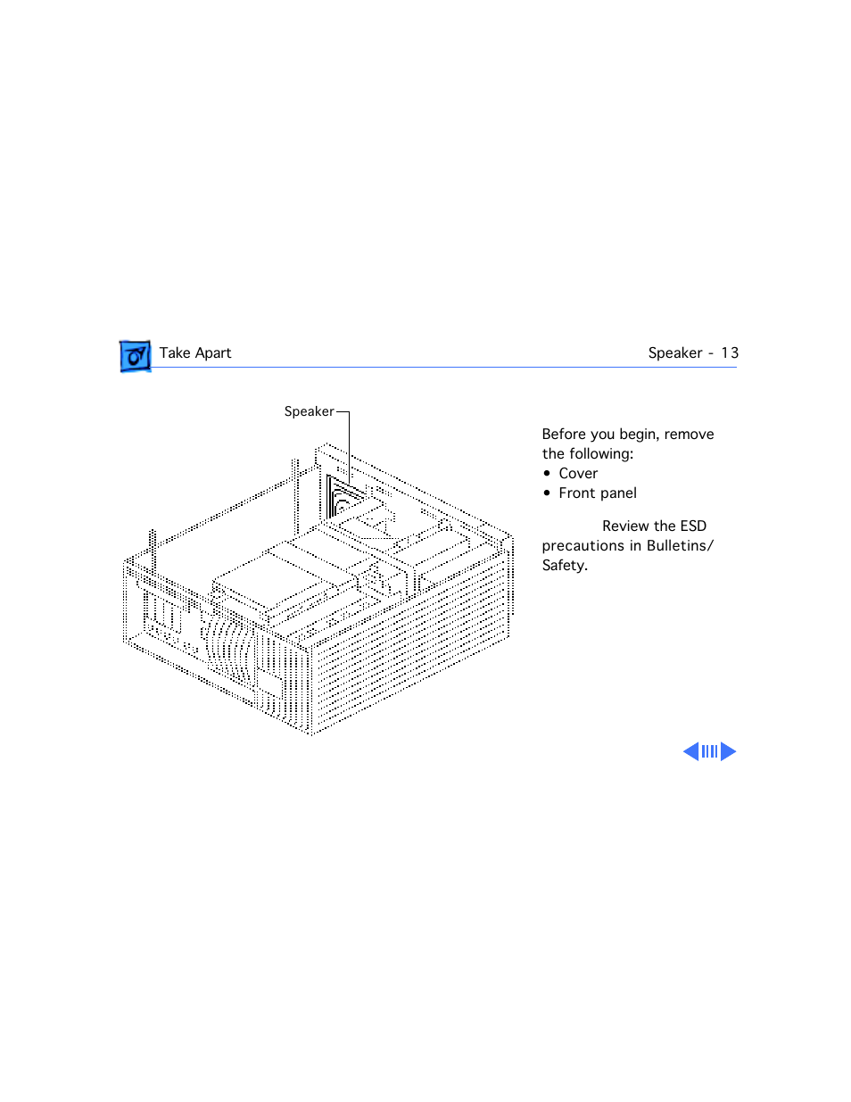 Speaker | Apple Workgroup Server 9150 User Manual | Page 67 / 130