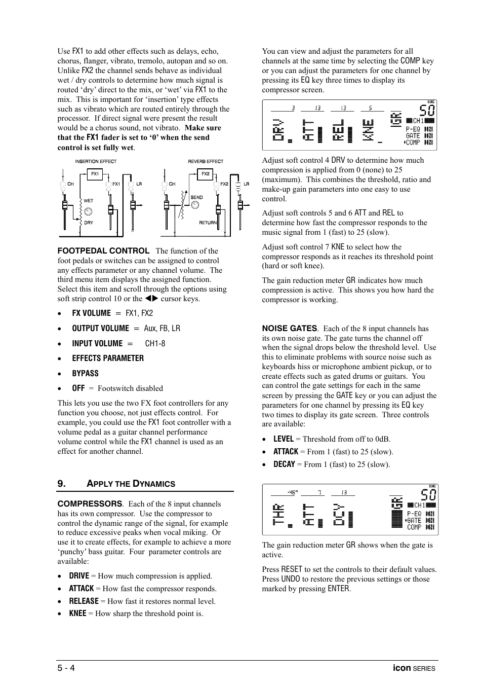 Apply the dynamics, Set the amplifier mode | Allen&Heath DP 1000 USER GUIDE User Manual | Page 34 / 67