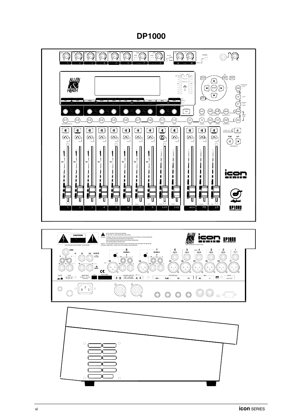 Dp1000, Dl1000, Icon | Series | Allen&Heath DP 1000 USER GUIDE User Manual | Page 6 / 67