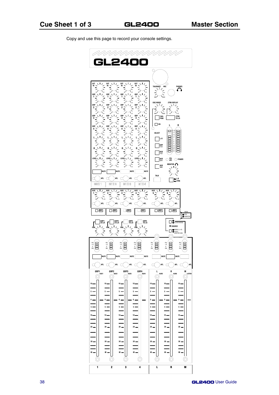 Gl2400 | Allen&Heath GL2400 User Manual | Page 38 / 40