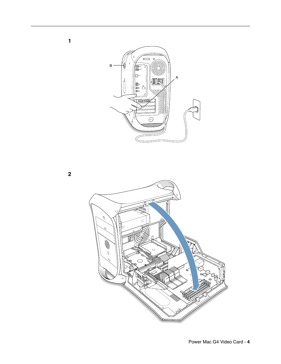 Apple Power Mac G4 / Macintosh Server G4 (Video Card Replacement) User Manual | Page 4 / 6