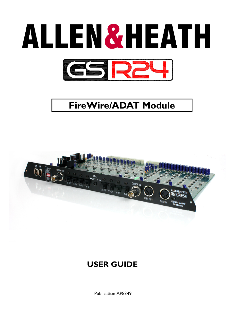 Allen&Heath FireWire Interface User Manual | 20 pages