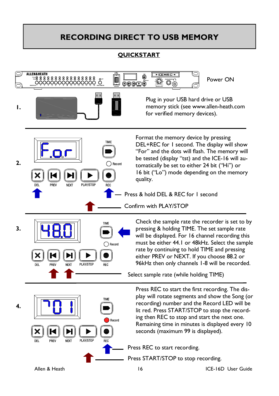 Allen & heath 16 ice-16d user guide | Allen&Heath ICE-16D User Manual | Page 16 / 40