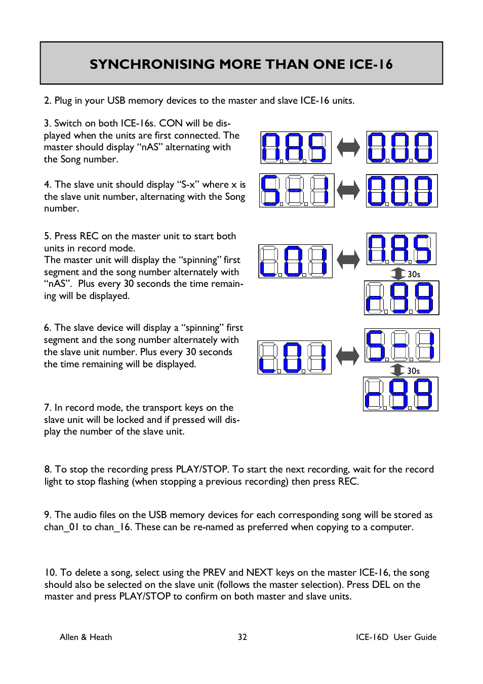 Synchronising more than one ice-16 | Allen&Heath ICE-16D User Manual | Page 32 / 40