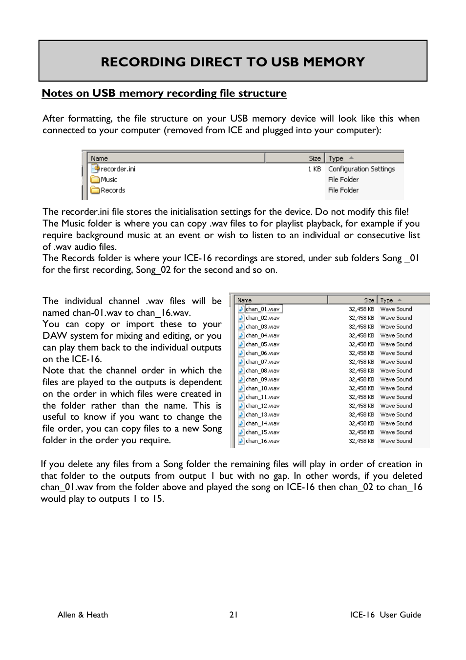 Allen&Heath ICE-16 User Manual | Page 21 / 40