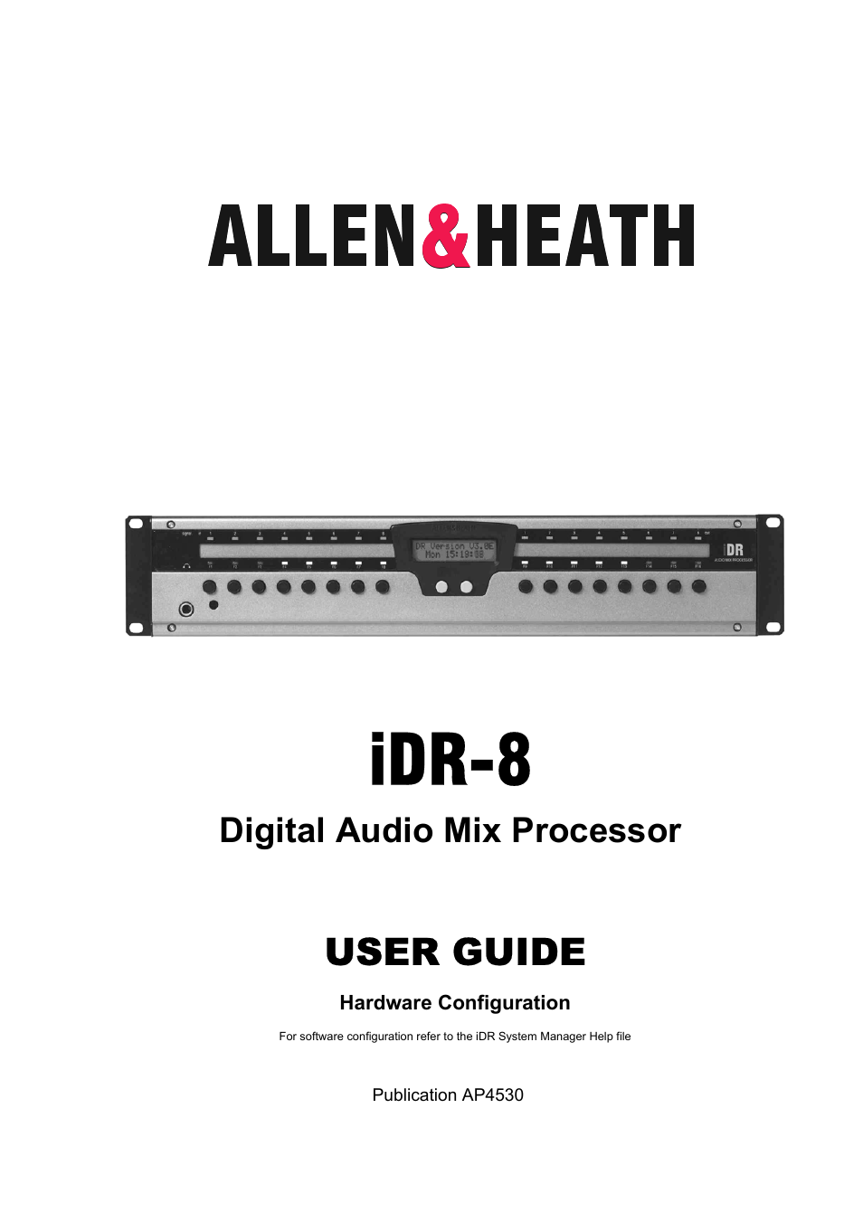 Allen&Heath iDR-8 User Manual | 48 pages