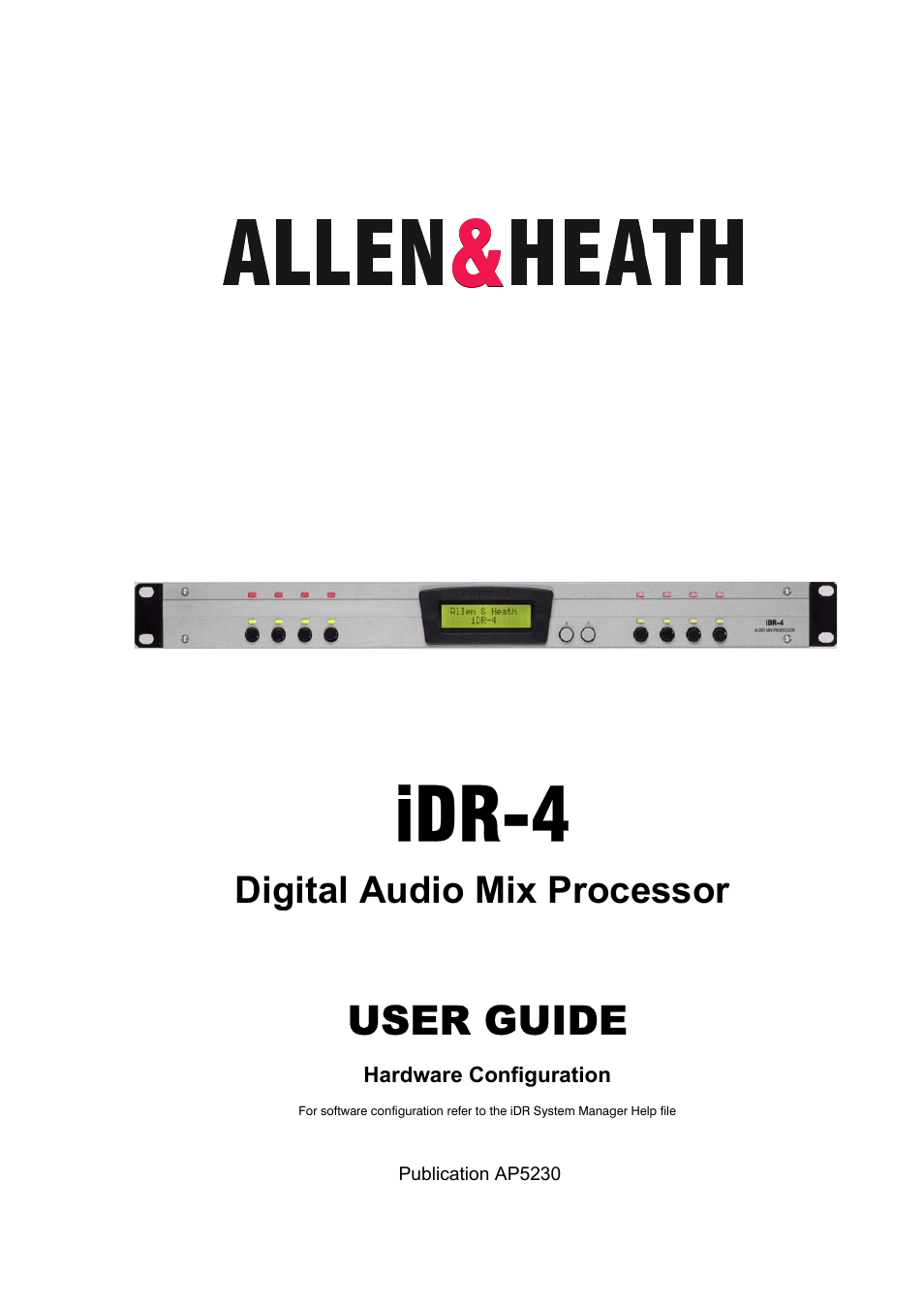 Allen&Heath iDR-4 User Manual | 48 pages