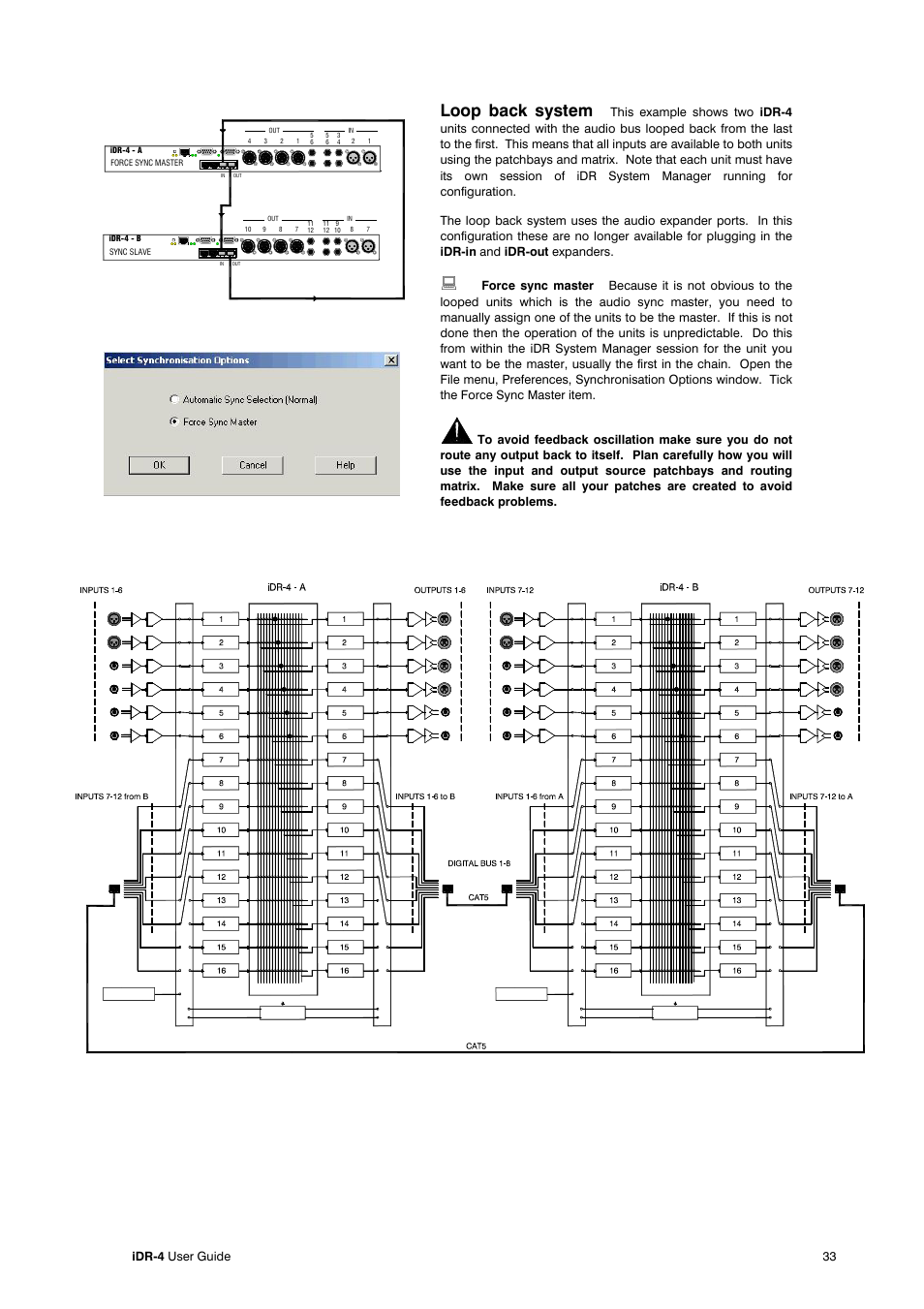 Loop back system, Idr-4 user guide 33 | Allen&Heath iDR-4 User Manual | Page 33 / 48