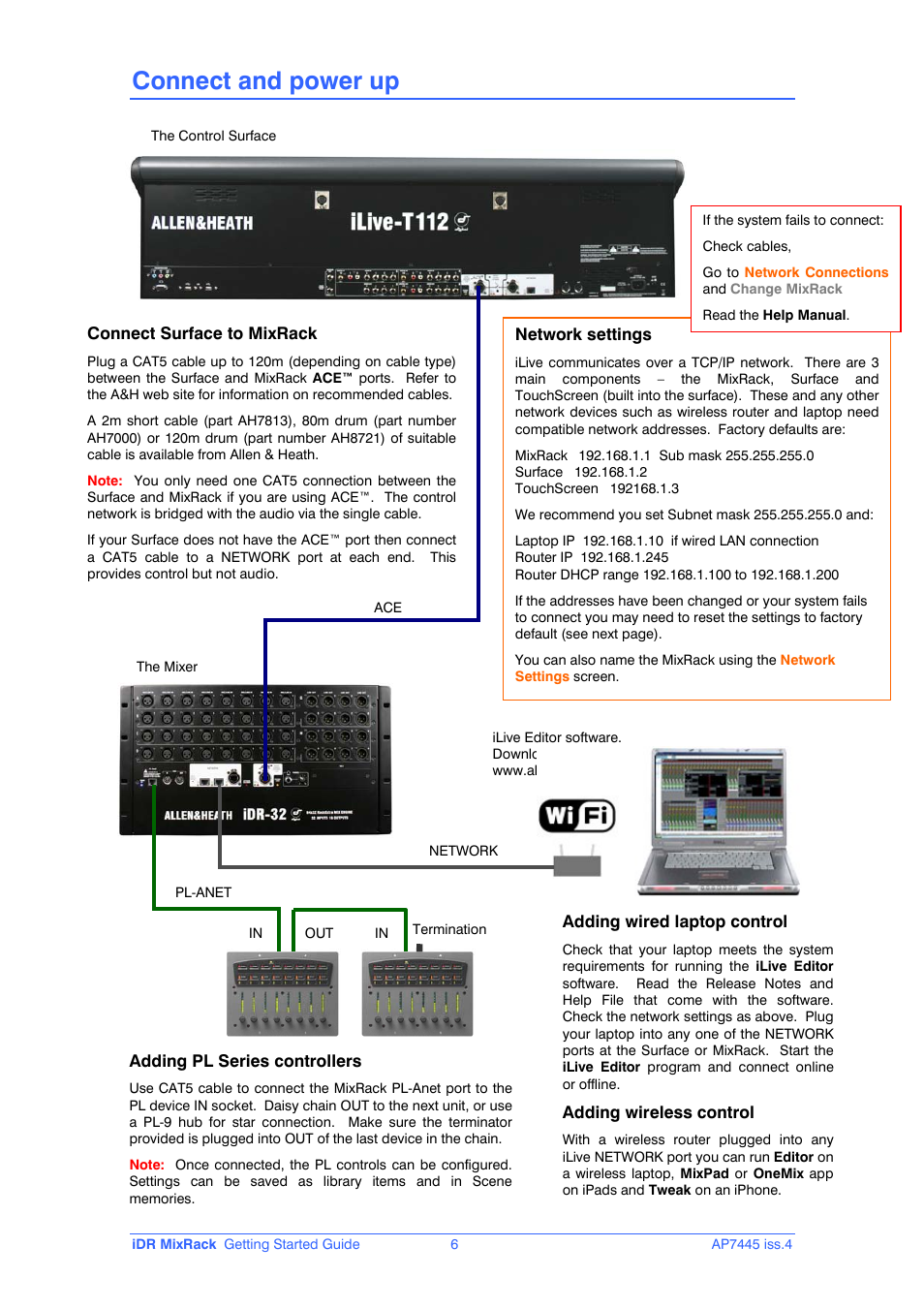 Connect and power up | Allen&Heath iDR-16 User Manual | Page 6 / 12