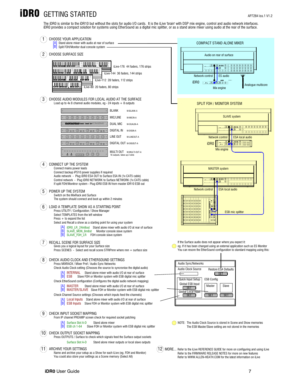 Idr0, Getting started, A] [b | Idr0 user guide 7 | Allen&Heath iDR0 User Manual | Page 7 / 16