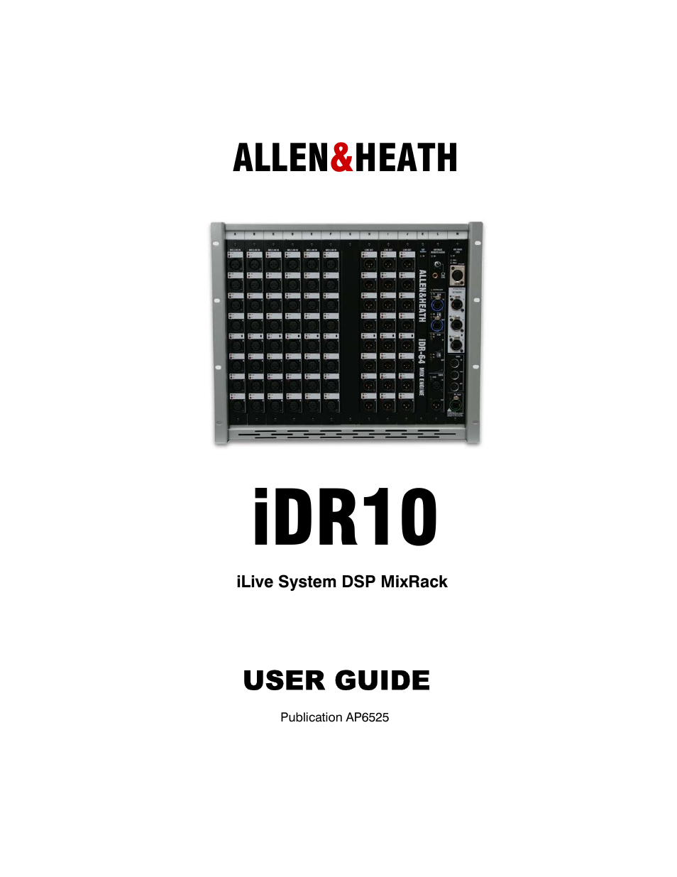 Allen&Heath iDR10 User Manual | 24 pages