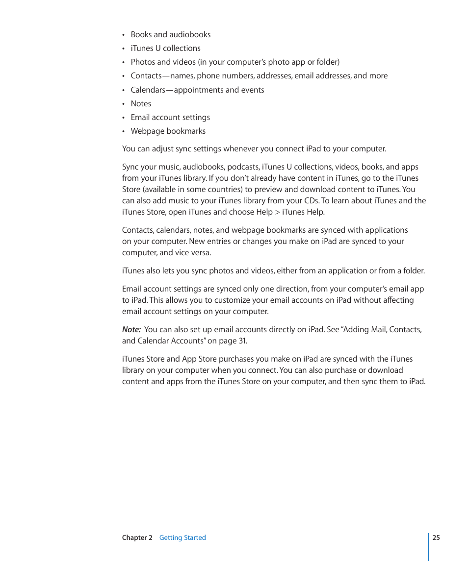 Apple iPad For iOS 4.3 User Manual | Page 25 / 198