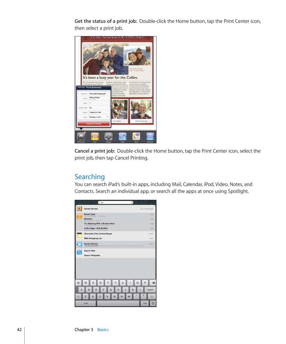 Searching, 42 searching | Apple iPad For iOS 4.3 User Manual | Page 42 / 198