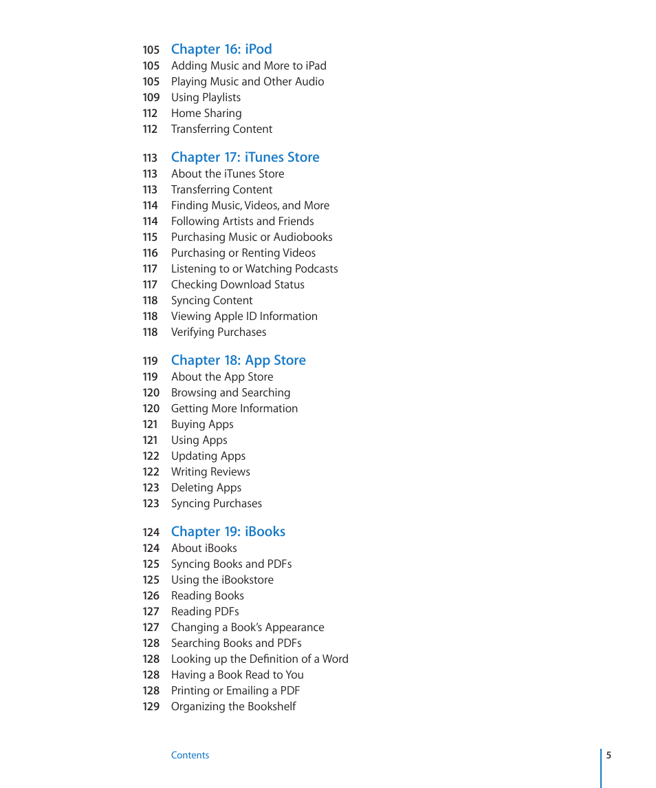 Apple iPad For iOS 4.3 User Manual | Page 5 / 198