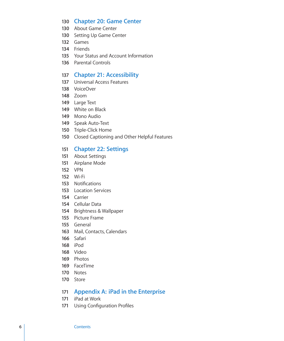 Apple iPad For iOS 4.3 User Manual | Page 6 / 198