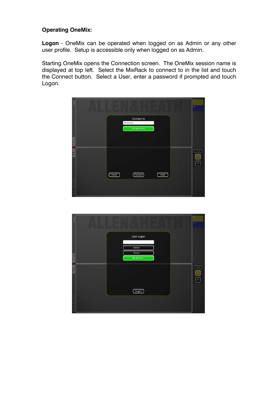Allen&Heath iLive OneMix User Manual | Page 3 / 9