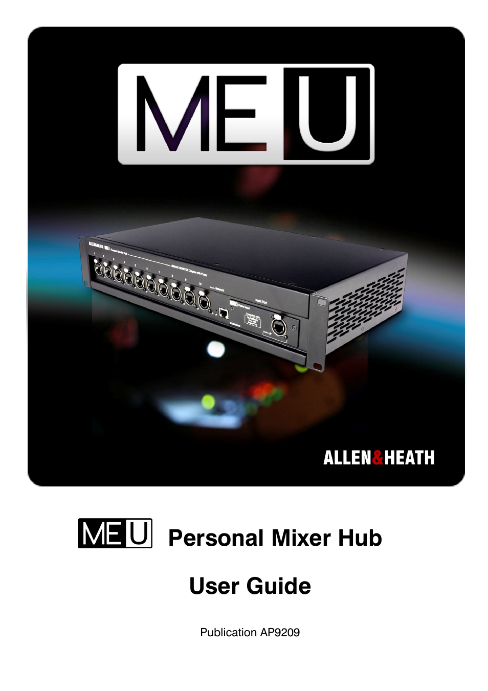Allen&Heath ME-U User Manual | 18 pages