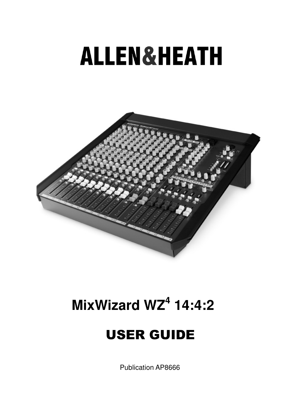 Allen&Heath MixWizard WZ4 14-4-2 User Manual | 28 pages