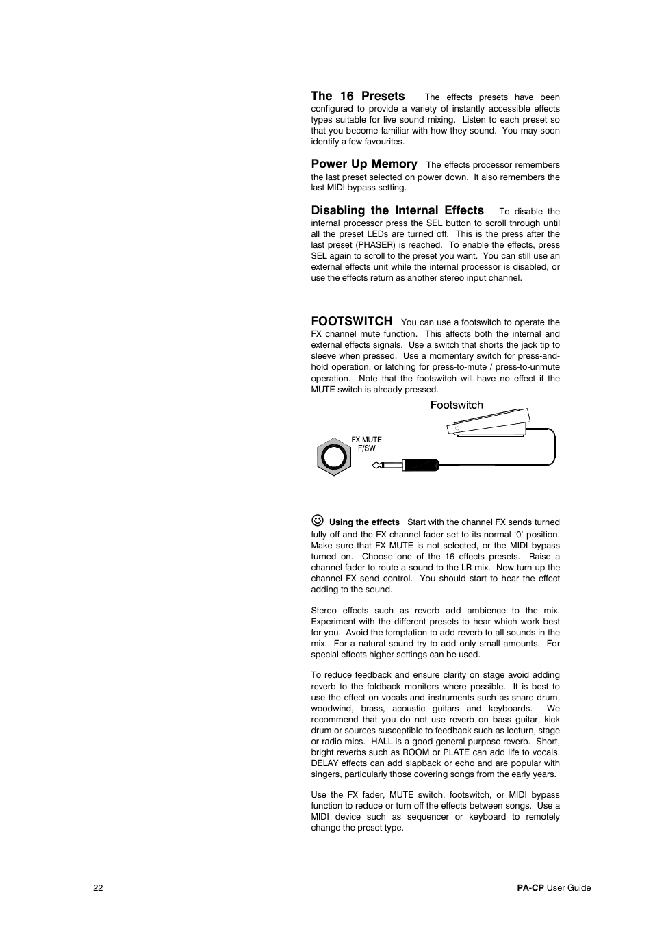 Allen&Heath PA20-CP User Manual | Page 22 / 36