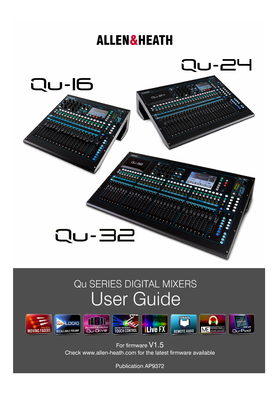 Allen&Heath Qu-16 User Manual | 68 pages