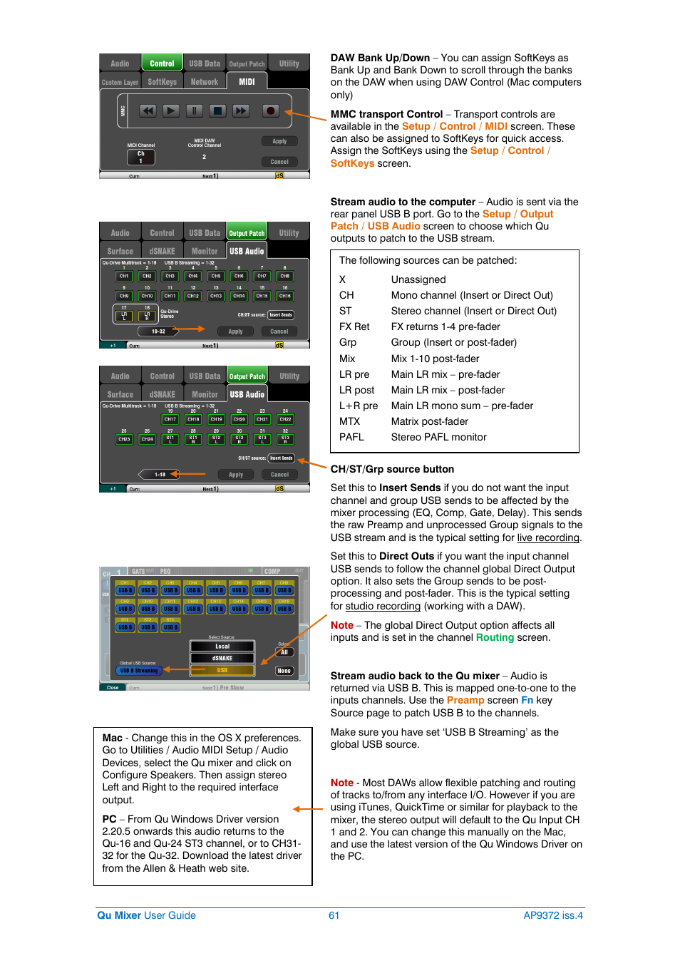 Allen&Heath Qu-16 User Manual | Page 61 / 68