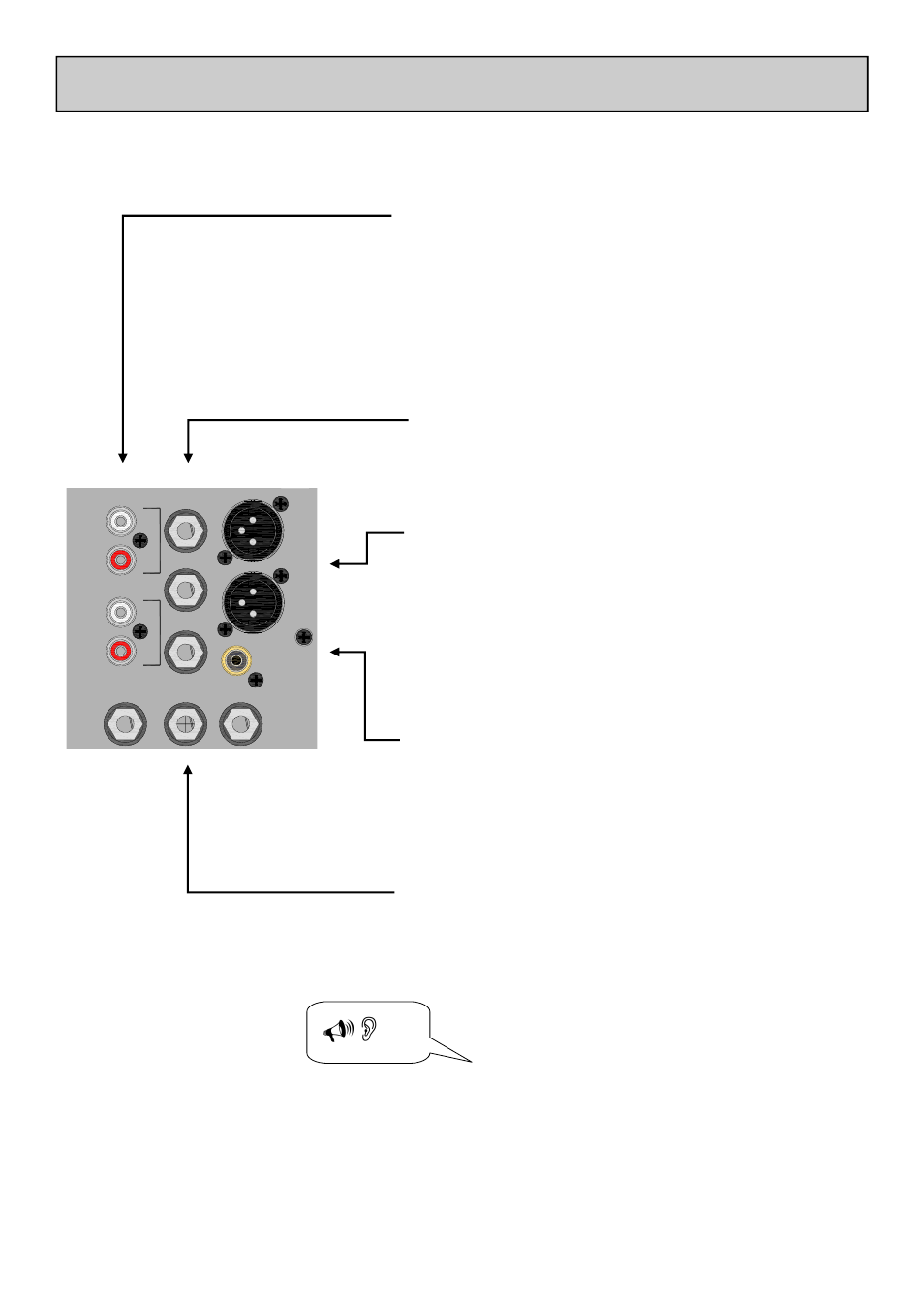 Audition out, External monitor input, Main pgm inserts | Main pgm outputs, Aux output, Mono output, Headphone output sockets | Allen&Heath XB-14-2 User Manual | Page 23 / 37